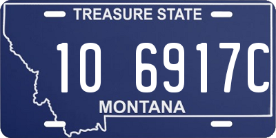 MT license plate 106917C