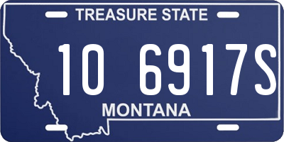 MT license plate 106917S