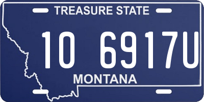 MT license plate 106917U