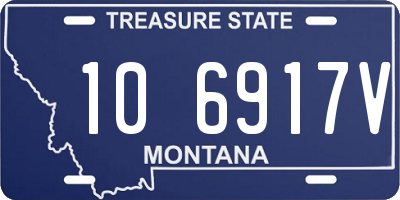 MT license plate 106917V