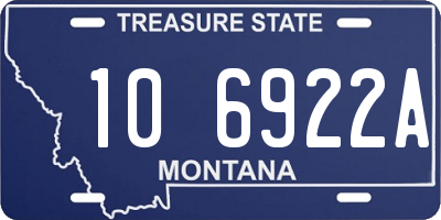 MT license plate 106922A