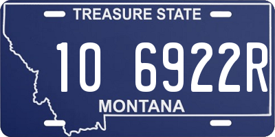 MT license plate 106922R