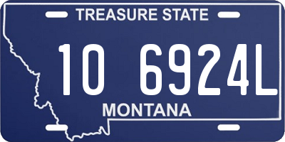 MT license plate 106924L