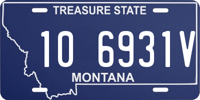 MT license plate 106931V