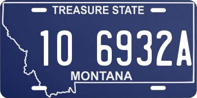 MT license plate 106932A