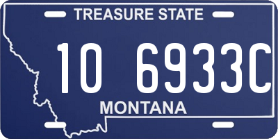 MT license plate 106933C