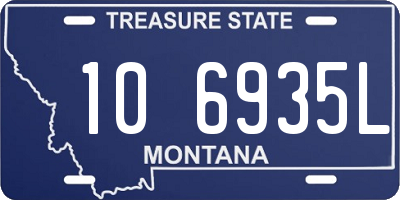 MT license plate 106935L