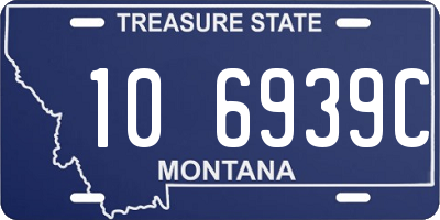 MT license plate 106939C