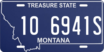 MT license plate 106941S