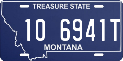 MT license plate 106941T