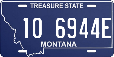 MT license plate 106944E