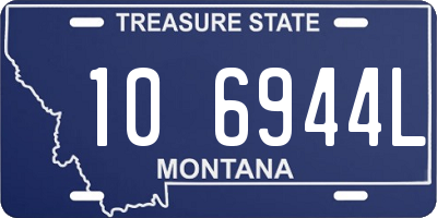 MT license plate 106944L