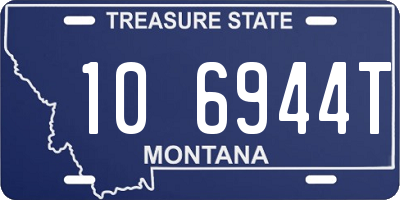 MT license plate 106944T