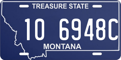 MT license plate 106948C