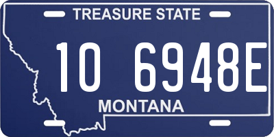 MT license plate 106948E