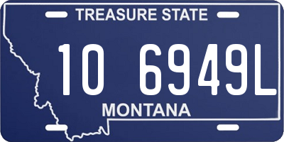 MT license plate 106949L