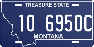 MT license plate 106950C