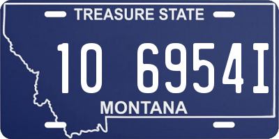 MT license plate 106954I