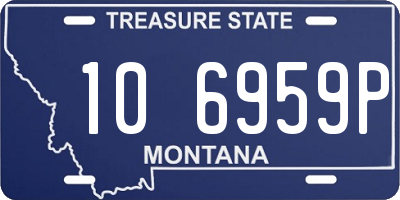 MT license plate 106959P