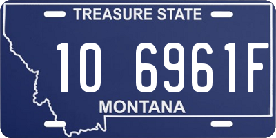 MT license plate 106961F