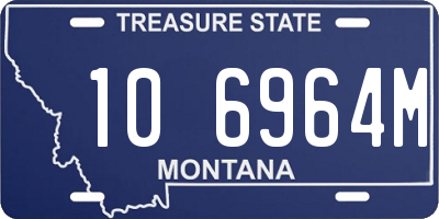 MT license plate 106964M