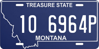 MT license plate 106964P