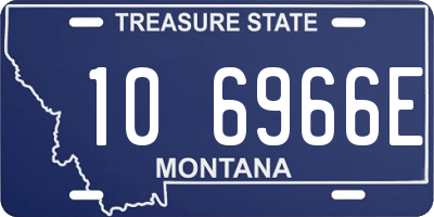 MT license plate 106966E