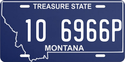 MT license plate 106966P