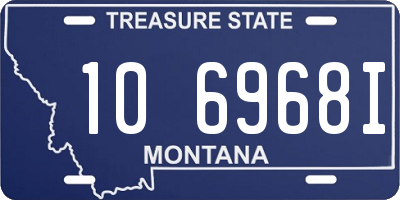 MT license plate 106968I