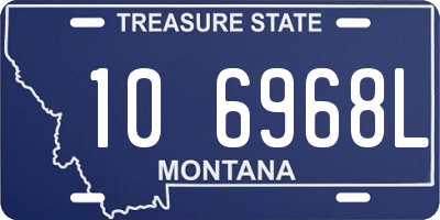 MT license plate 106968L