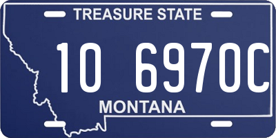 MT license plate 106970C