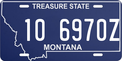 MT license plate 106970Z