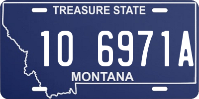 MT license plate 106971A