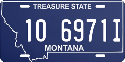 MT license plate 106971I