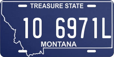 MT license plate 106971L