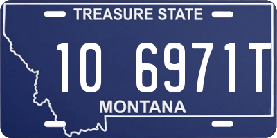 MT license plate 106971T