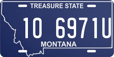 MT license plate 106971U