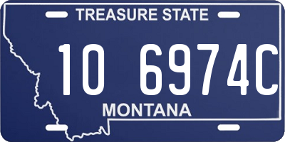 MT license plate 106974C