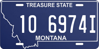 MT license plate 106974I