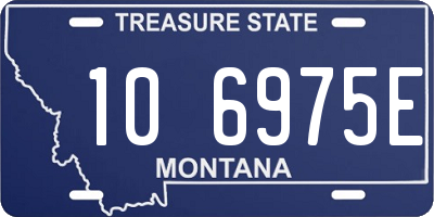 MT license plate 106975E