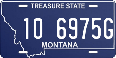 MT license plate 106975G