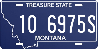 MT license plate 106975S