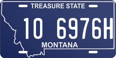 MT license plate 106976H