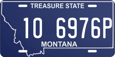 MT license plate 106976P