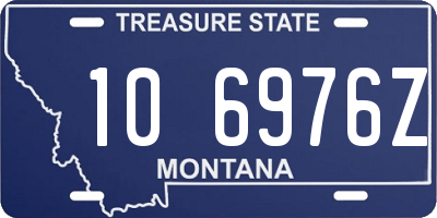 MT license plate 106976Z