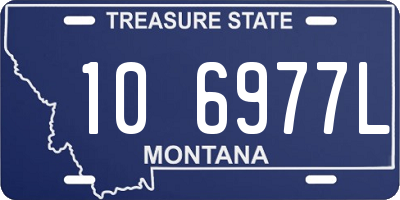 MT license plate 106977L