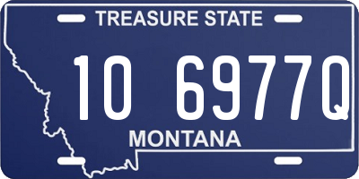 MT license plate 106977Q