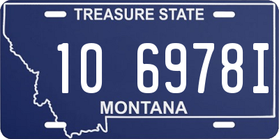 MT license plate 106978I