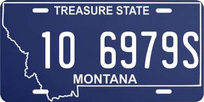 MT license plate 106979S