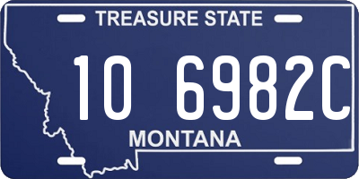 MT license plate 106982C